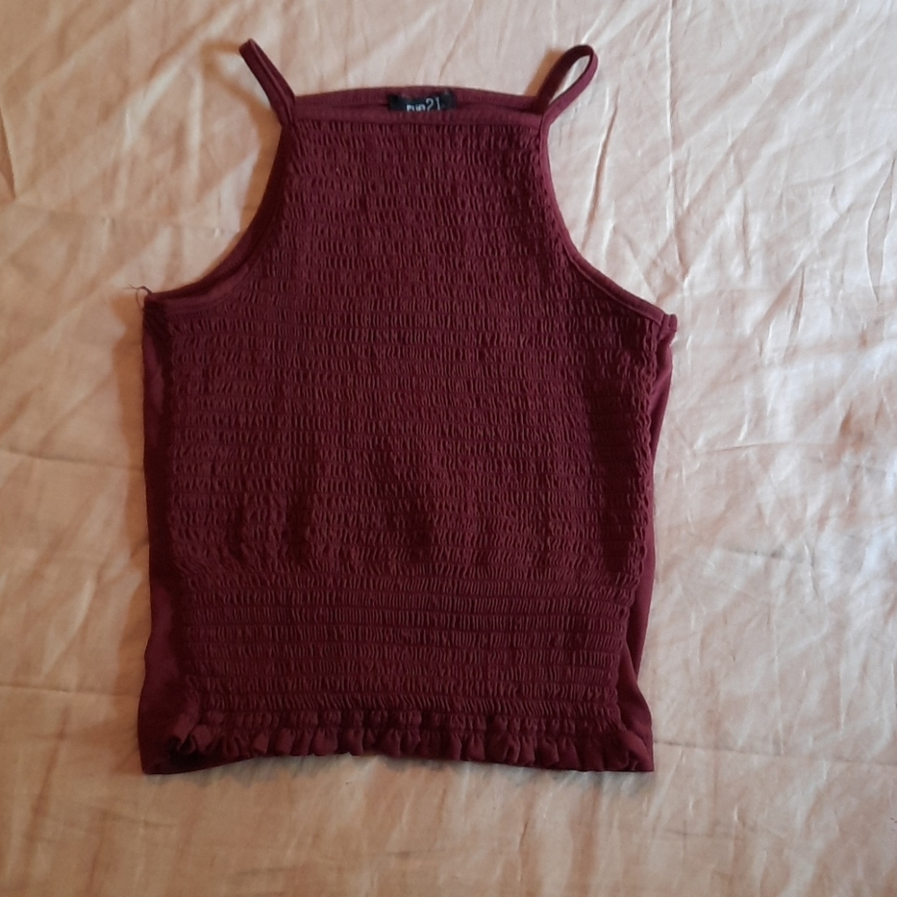 Maroon rue 21 halter tank